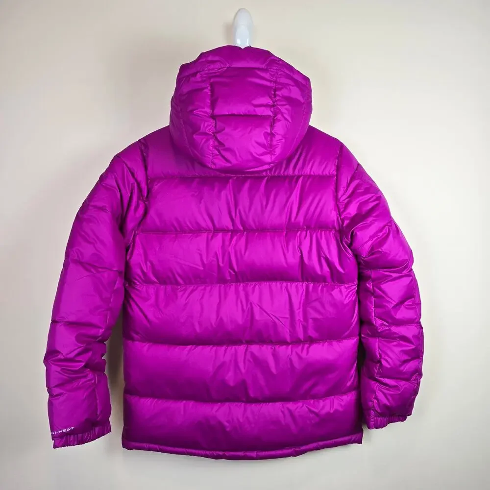 Columbia Youth Pike Lake II Hooded Jacket Size M/10-12 Bright Plum Omni-Heat